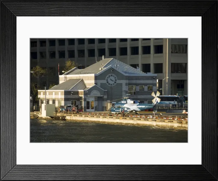 Framed Print : Heliport, Manhattan Framed Print : Heliport, Manhattan
