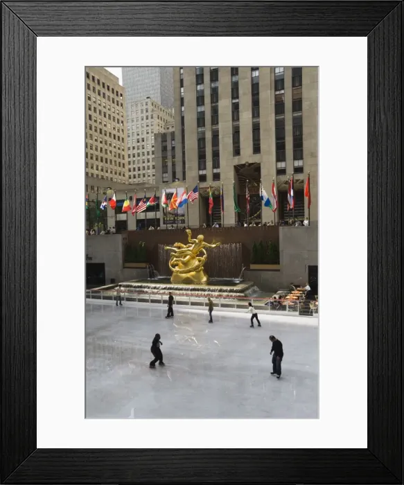 Framed Print : Rockefeller Center Ice Rink Framed Print : Rockefeller Center Ice Rink