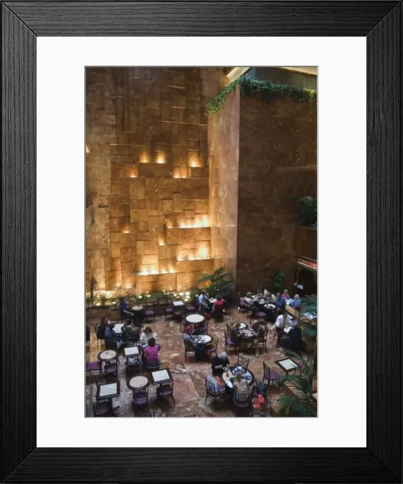 Framed Print : Inside restaurant in Trump Towers Framed Print : Inside restaurant in Trump Towers