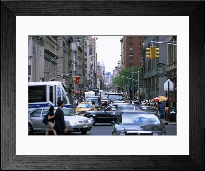 Framed Print : Busy traffic at Broadway Framed Print : Busy traffic at Broadway