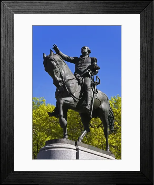 Framed Print : President Washington statue Framed Print : President Washington statue