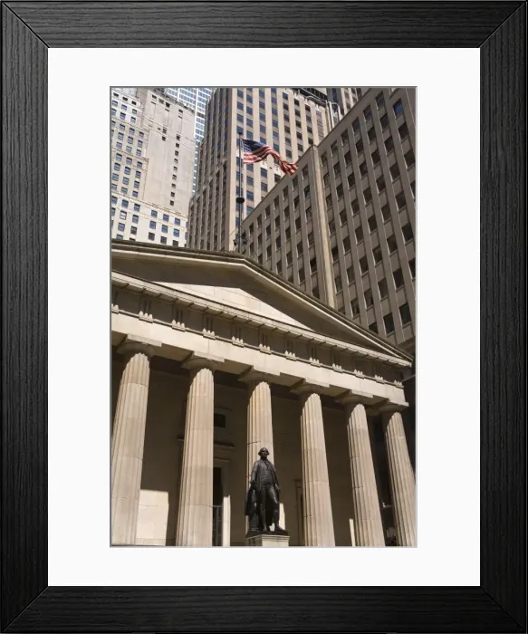 Framed Print : George Washington statue at Federal Hall Framed Print : George Washington statue at Federal Hall