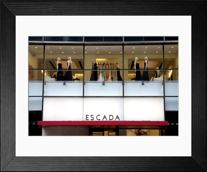 Framed Print : Escada store on 5th Avenue Framed Print : Escada store on 5th Avenue
