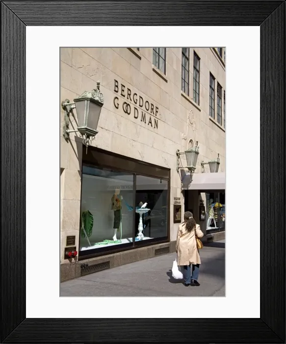 Framed Print : Bergdorf Goodman store Framed Print : Bergdorf Goodman store