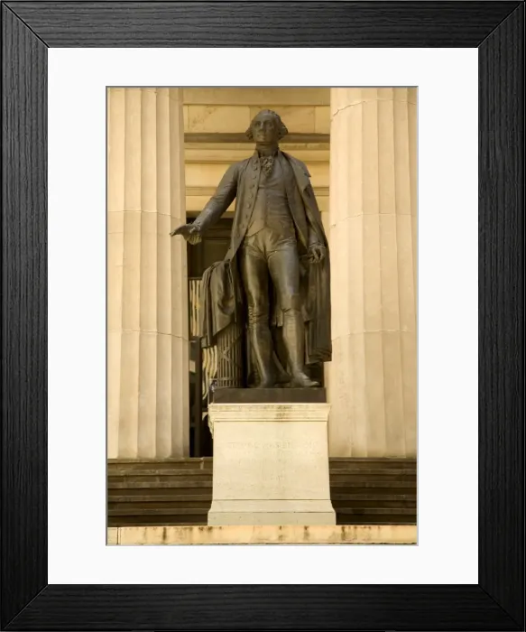 Framed Print : George Washington statue outside Federal Hall National Memorial Framed Print : George Washington statue outside Federal Hall National Memorial