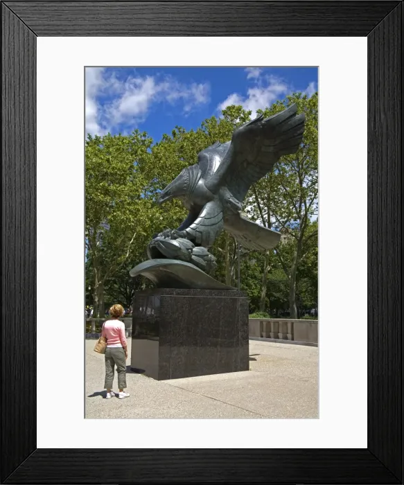 Framed Print : World War Two Monument at Battery Park Framed Print : World War Two Monument at Battery Park