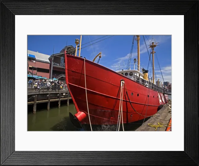 Framed Print : Ambrose Lightship Framed Print : Ambrose Lightship