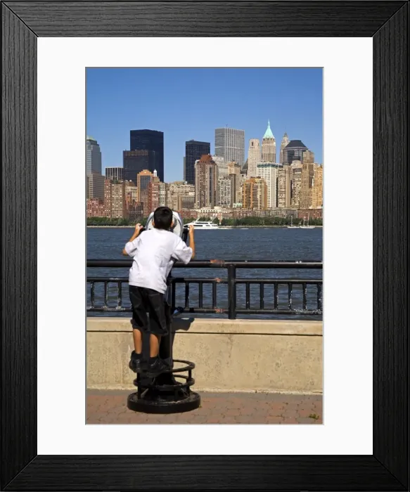Framed Print : Lower Manhattan viewed from Liberty Park Framed Print : Lower Manhattan viewed from Liberty Park