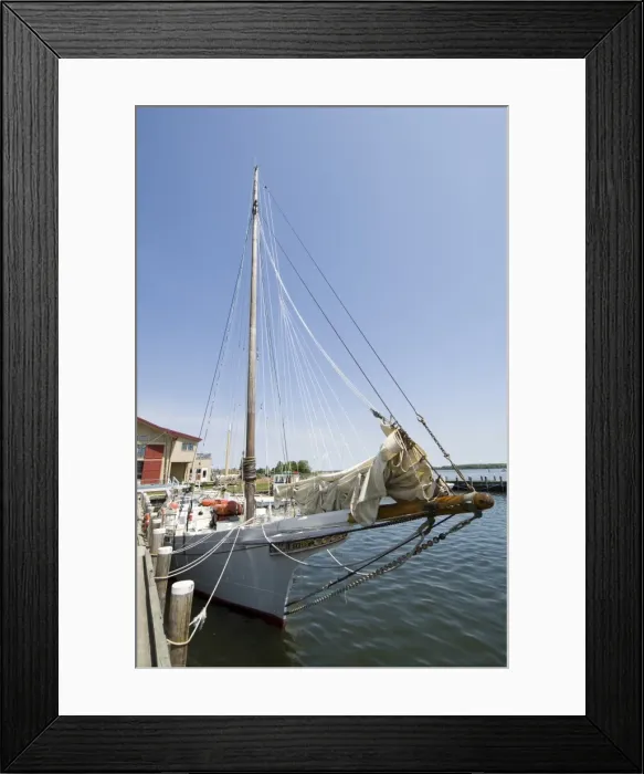 Framed Print : Restored historic Skipjack sailing boat Framed Print : Restored historic Skipjack sailing boat