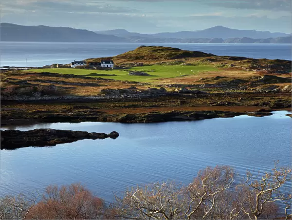 A view of Ardban on the Applecross peninsula and beyond the Isle of Skye, Ardban