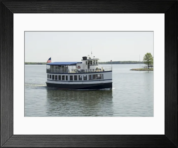 Framed Print : Old ferry boat, Chesapeake Bay Maritime Museum, St