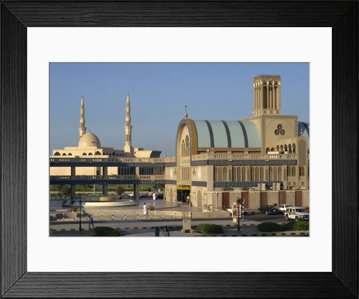Framed Print : New souk and new mosque Framed Print : New souk and new mosque
