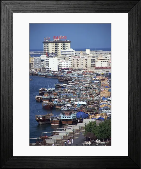 Framed Print : The Dhow Wharf Framed Print : The Dhow Wharf