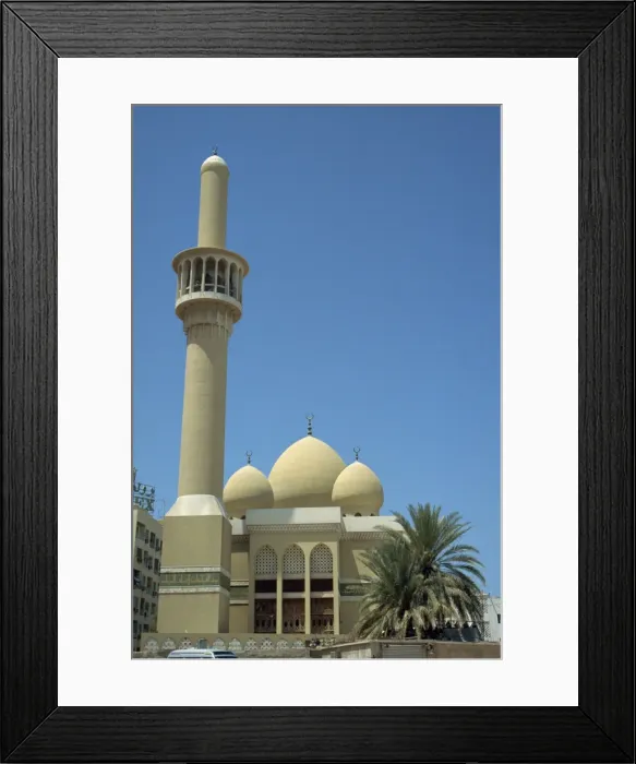 Framed Print : The Ber Dubai Mosque Framed Print : The Ber Dubai Mosque
