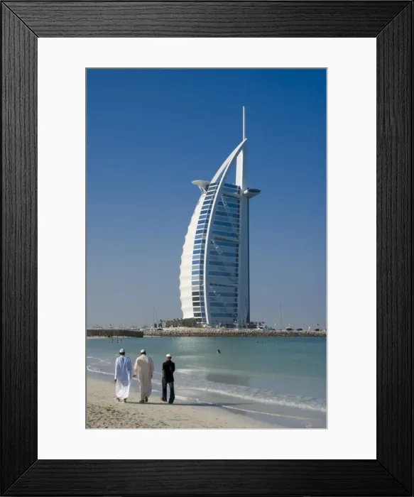 Framed Print : Burj al Arab beach Framed Print : Burj al Arab beach