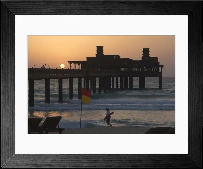 Framed Print : Pier at Madinat Jumeirah Hotel Framed Print : Pier at Madinat Jumeirah Hotel