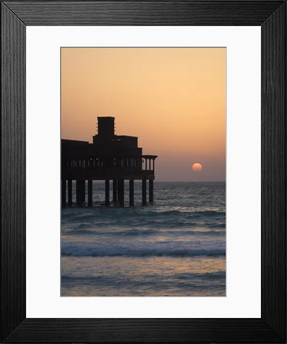 Framed Print : Pier at Madinat Jumeirah Hotel at sunset Framed Print : Pier at Madinat Jumeirah Hotel at sunset