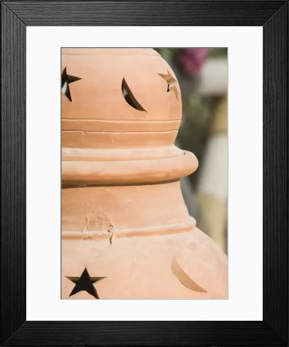 Framed Print : Pot detail