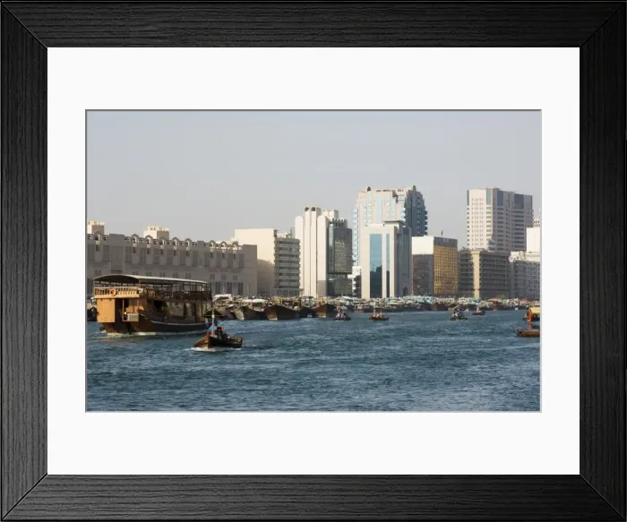Framed Print : Abras crossing Dubai Creek Framed Print : Abras crossing Dubai Creek