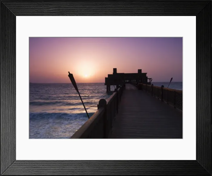 Framed Print : Pier at Madinat Jumeirah Hotel Framed Print : Pier at Madinat Jumeirah Hotel