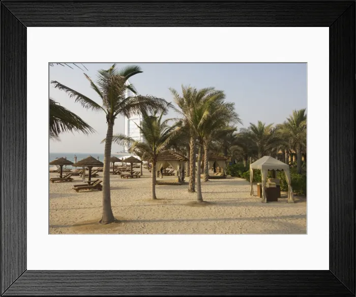 Framed Print : Jumeirah beach near Burj Al Arab Hotel Framed Print : Jumeirah beach near Burj Al Arab Hotel