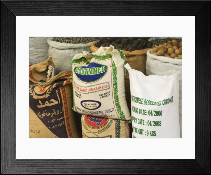 Framed Print : Sacks of rice Framed Print : Sacks of rice