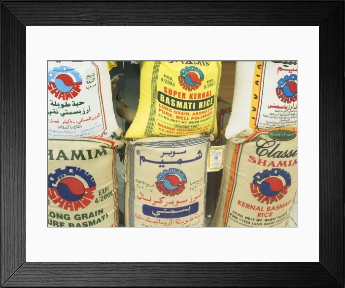 Framed Print : Sacks of rice Framed Print : Sacks of rice