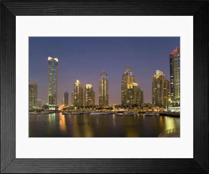 Framed Print : Skyline, Dubai marina Framed Print : Skyline, Dubai marina