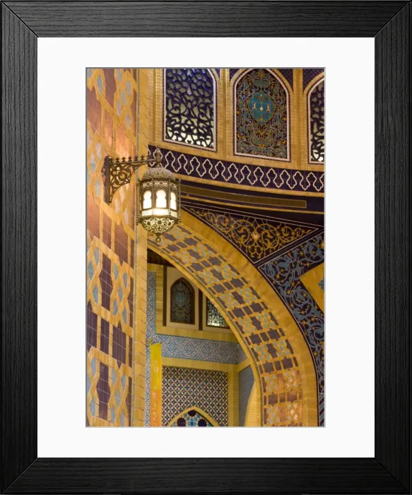 Framed Print : Detail of Persia Court Framed Print : Detail of Persia Court