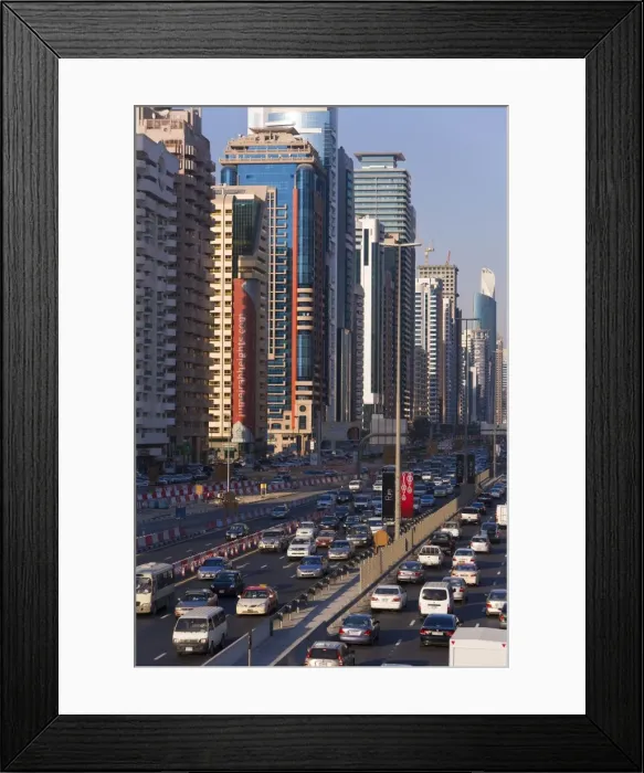 Framed Print : Sheikh Zayed Road Framed Print : Sheikh Zayed Road