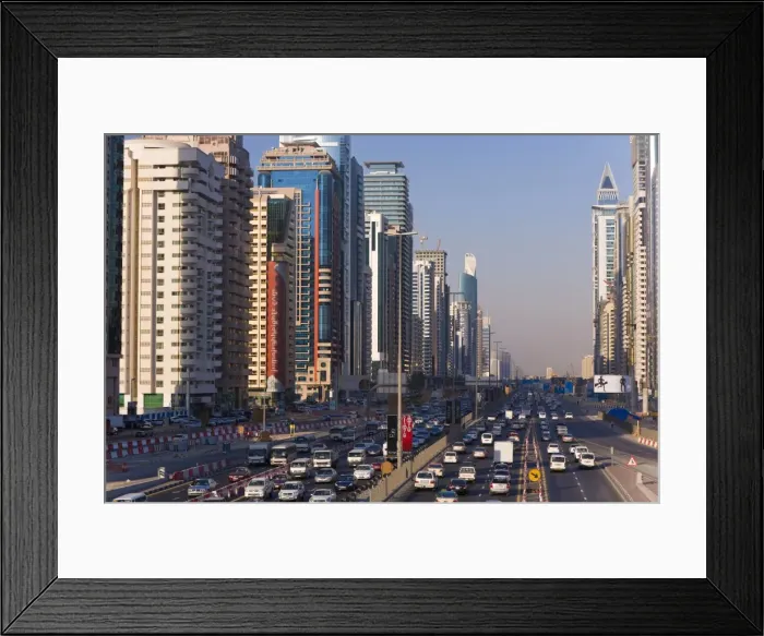 Framed Print : Sheikh Zayed Road Framed Print : Sheikh Zayed Road