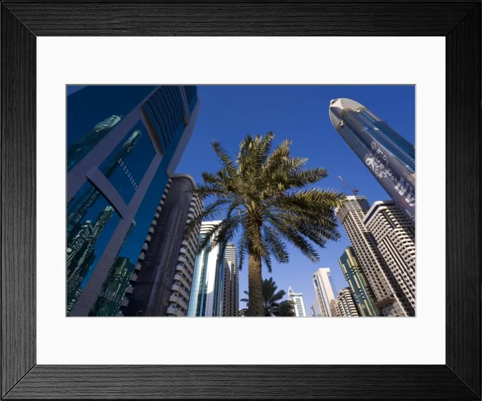 Framed Print : New architecture along Sheikh Zayed Road Framed Print : New architecture along Sheikh Zayed Road