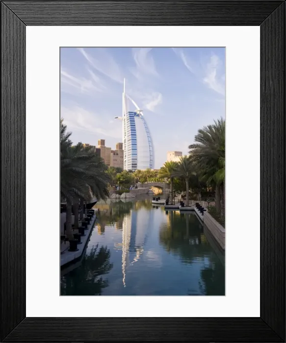 Framed Print : Mina A Salam resort and the iconic Burj Al Arab hotel Framed Print : Mina A Salam resort and the iconic Burj Al Arab hotel