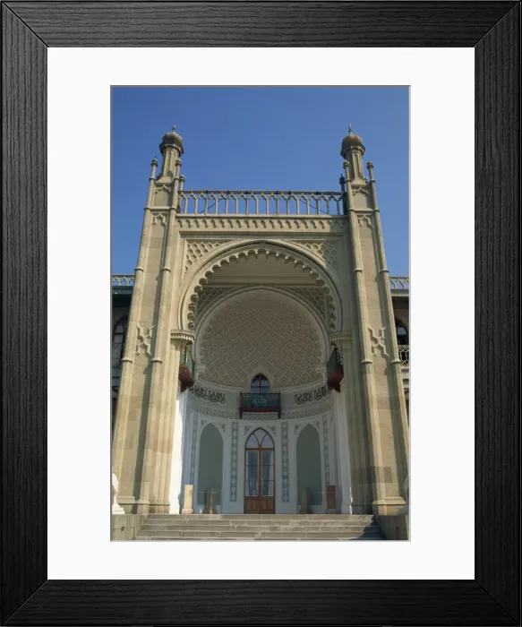 Framed Print : Moorish entrance to the Alupka Palace in Yalta Framed Print : Moorish entrance to the Alupka Palace in Yalta
