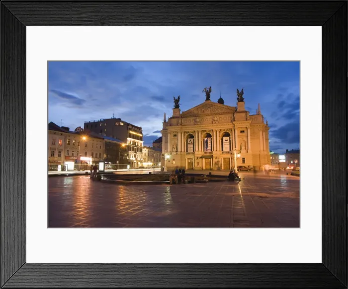 Framed Print : Ivan Franco Opera and Ballet Theatre Framed Print : Ivan Franco Opera and Ballet Theatre