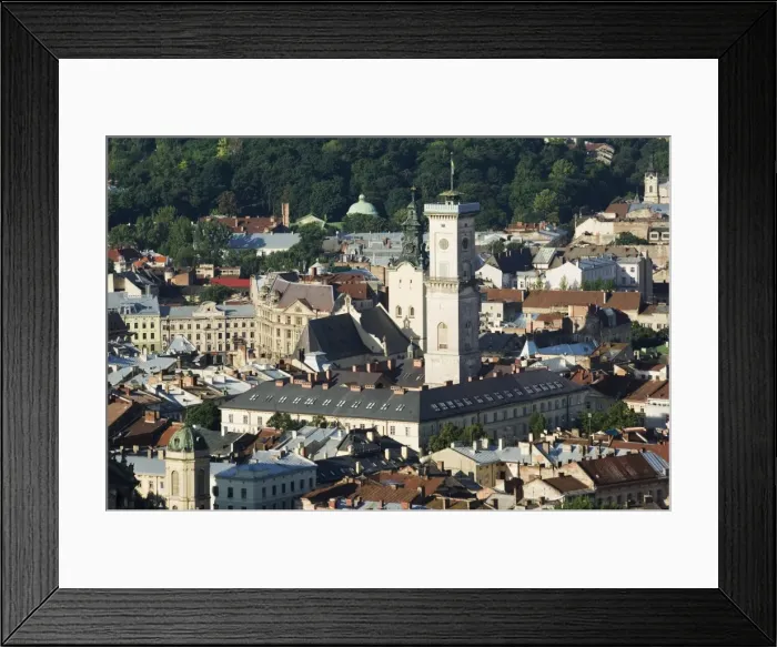 Framed Print : Old Town including Town Hall Framed Print : Old Town including Town Hall