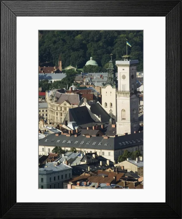 Framed Print : Old Town including Town Hall Framed Print : Old Town including Town Hall