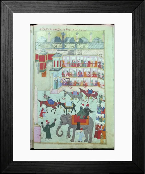 Framed Print : Book of the procession in honour of circumcision of Prince Mehmed