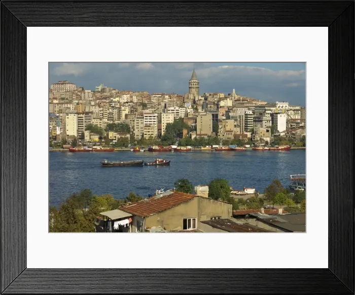 Framed Print : Boats on the Golden Horn Framed Print : Boats on the Golden Horn