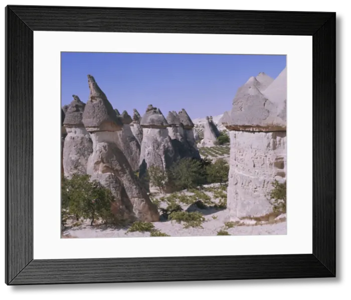 Framed Print : Rock formations resulting from differential erosion Framed Print : Rock formations resulting from differential erosion