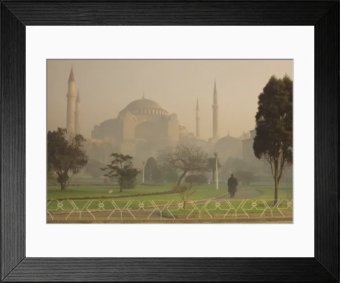 Framed Print : Aghia Sophia Basilica at dusk Framed Print : Aghia Sophia Basilica at dusk