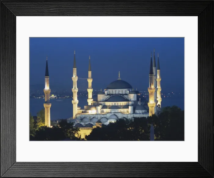 Framed Print : Blue Mosque (Sultan Ahmet Mosque) at night Framed Print : Blue Mosque (Sultan Ahmet Mosque) at night
