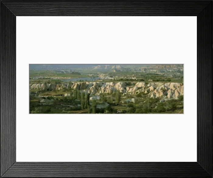 Framed Print : Panoramic view of tufa formations near the town of Uchisar Framed Print : Panoramic view of tufa formations near the town of Uchisar