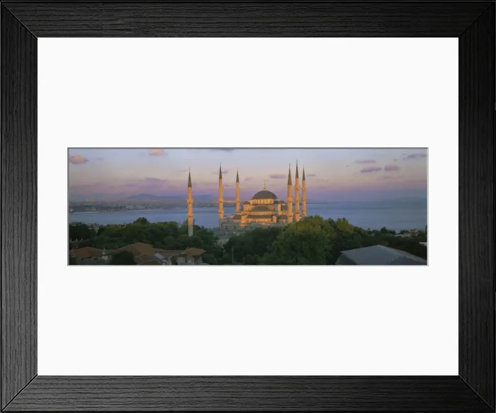 Framed Print : Panoramic view of the Blue Mosque (Sultan Ahmet Mosque) Framed Print : Panoramic view of the Blue Mosque (Sultan Ahmet Mosque)