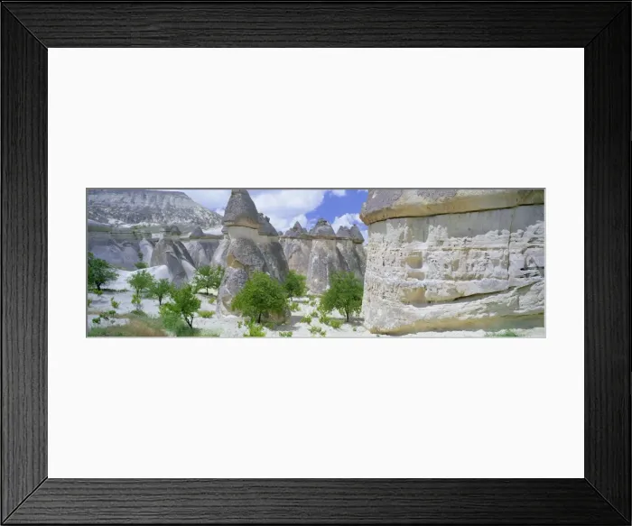 Framed Print : Panoramic view of tufa formations Framed Print : Panoramic view of tufa formations