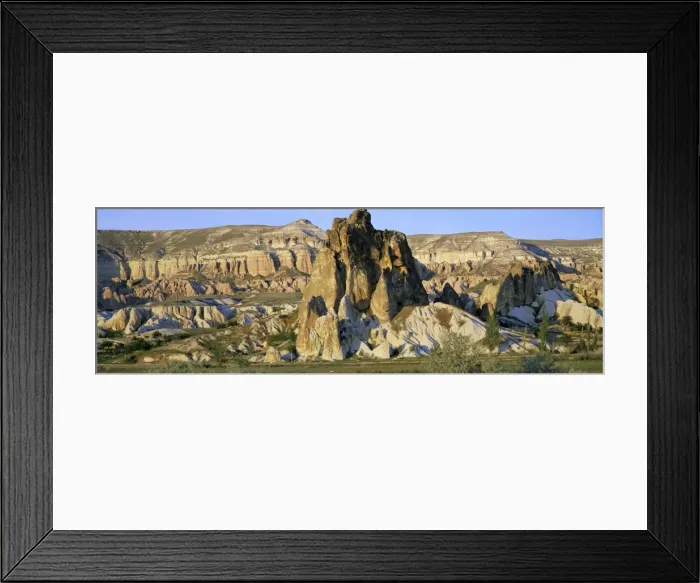 Framed Print : Panoramic view of volcanic landscape near the village of Cavusin Framed Print : Panoramic view of volcanic landscape near the village of Cavusin