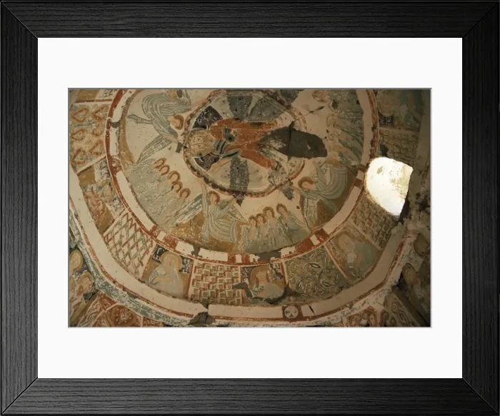 Framed Print : Paintings in rock cut church Framed Print : Paintings in rock cut church
