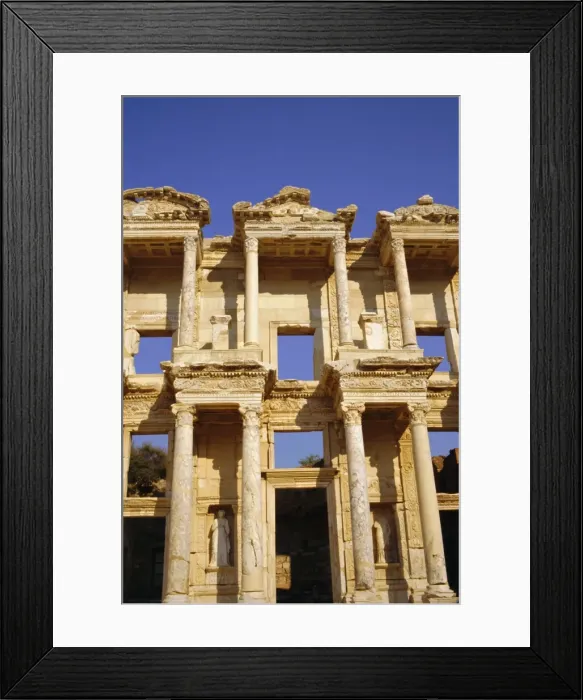 Framed Print : Celcus Library Framed Print : Celcus Library