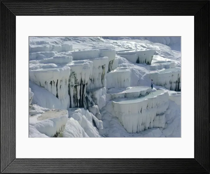 Framed Print : Calcified limestone terraces Framed Print : Calcified limestone terraces