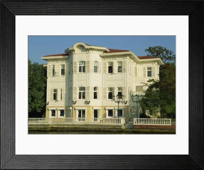 Framed Print : Traditional large wooden house on the Bosphorus at Istanbul Framed Print : Traditional large wooden house on the Bosphorus at Istanbul
